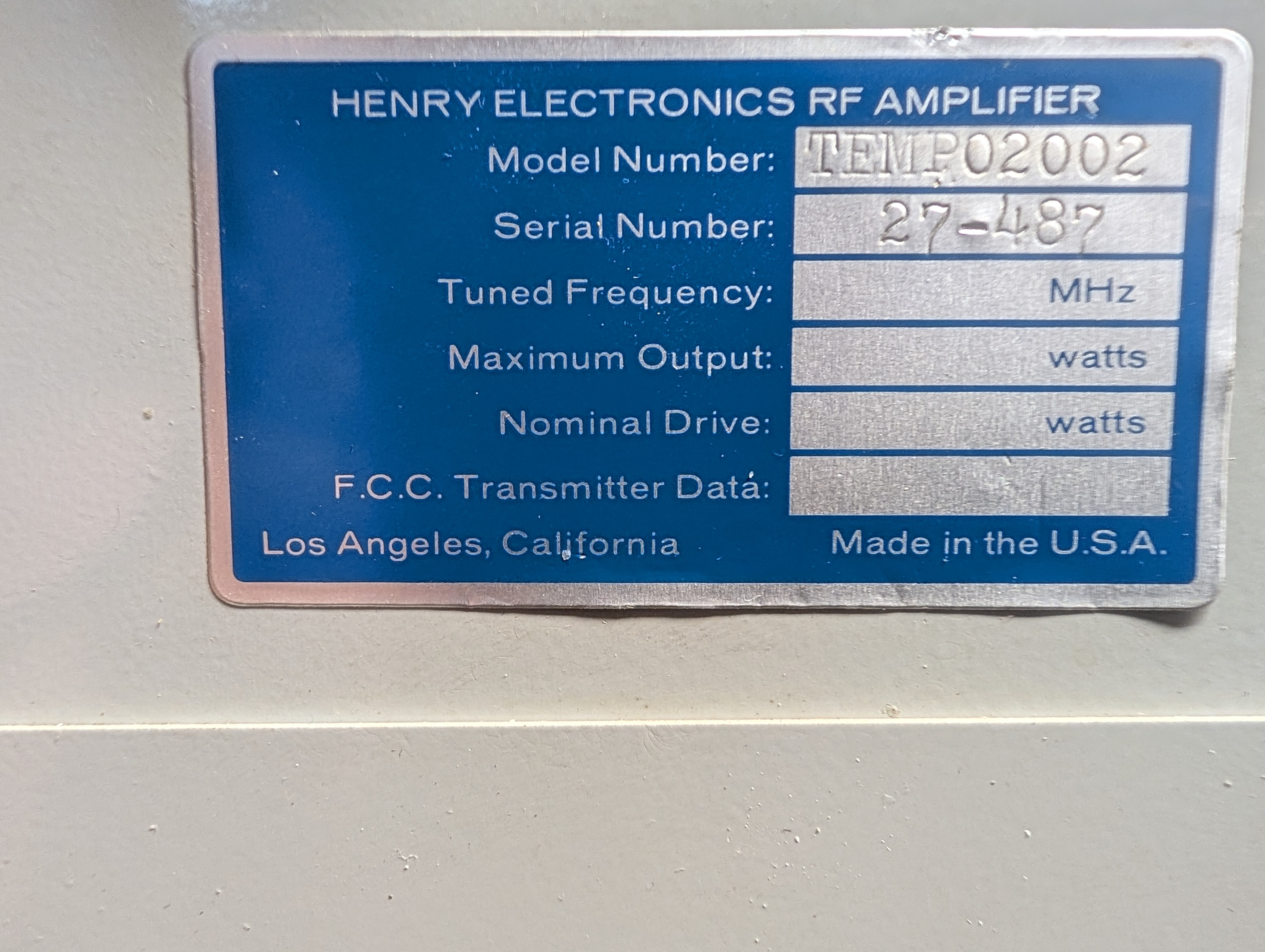 Henry_Tempo_2002_Name_Plate